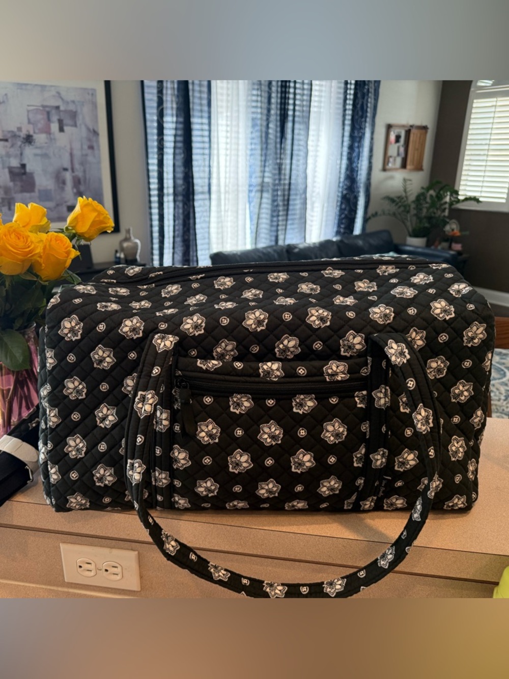 NWOT Vera Bradley NFL Large Travel Duffle Bag (no raiders logo included)